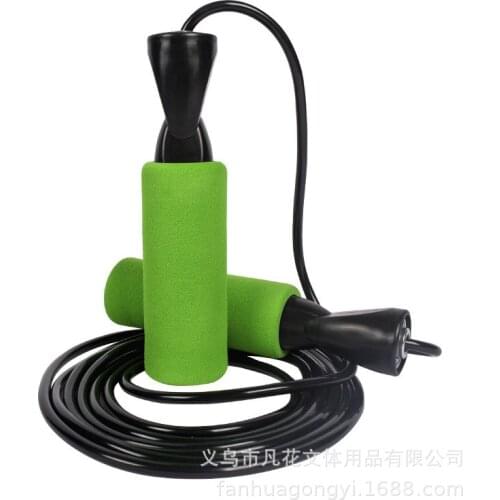 Amazon Regail Training Fitness Jumping Rope Student Entrance Examination PVC Steel Wire Bearing Jumping Rope