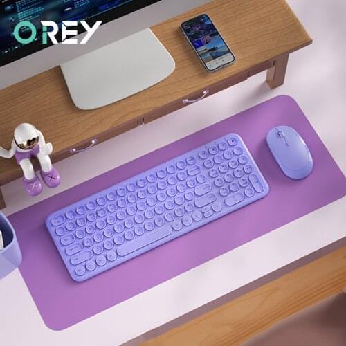 2.4G Wireless Silent Keyboard Ergonomic Mouse Round keycap Keyboard Gaming Mouse For Macbook Pro Laptop Computer Keyboard Mouse