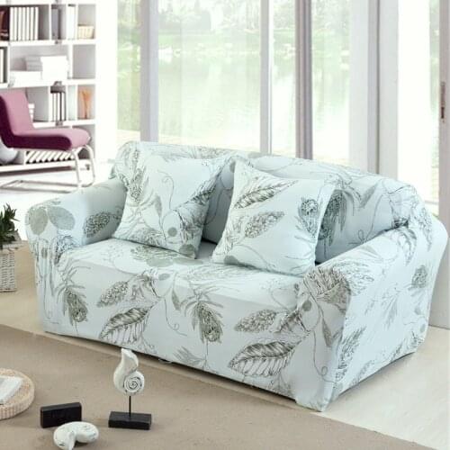Flower Style Slipcovers Sofa Cover Cotton Elastic Sofa Cover for Living Room Couch Cover Sofa Towel Single/Two/Three/Four-seater