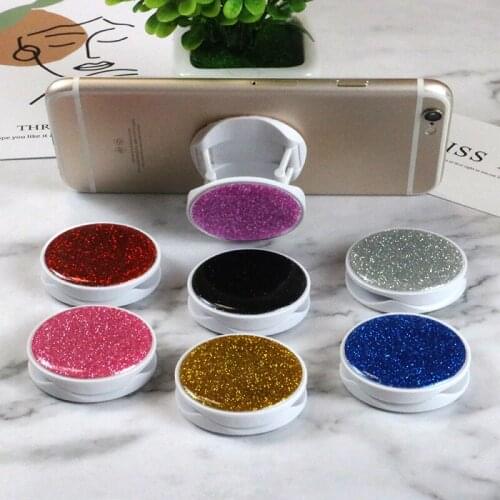 Grip holder Bling Bling Glitter Expanding Stand Grip Mount for iphone LG XIAO MI finger holder mobile phone holder stand