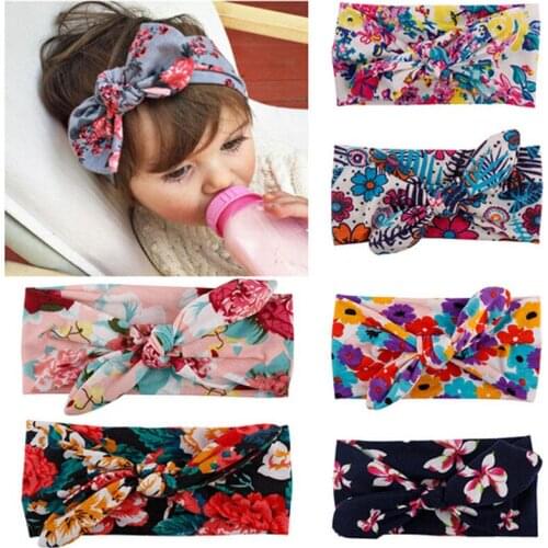 Kids Girls Baby Headband Toddler Bow Flower Hair Band Accessories Headwear for 0-4Y Children