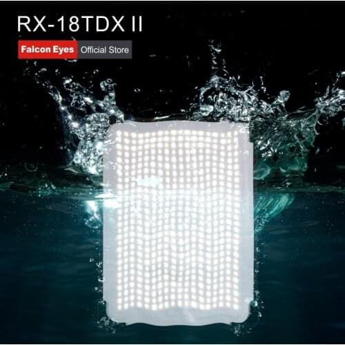 FalconEyes LED Studio Video Photography Lighting 100W Bi-Color Waterproof With Effect Scenes Mode Continuous Light RX-18TDX II