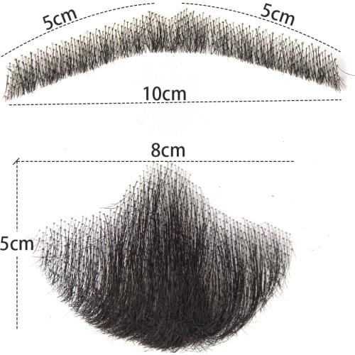 LiangMo Fake Mustache Handmade Hair Weave Fake Beard Used In Daily Life Video Film Television Production Lace Man Hair Wig