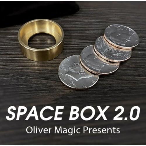 Space Box 2.0 by Oliver Magic prop Coin Appear Vanish Magia Magician Close Up Illusion Gimmick Tricks Mentalism Magica Cylinder