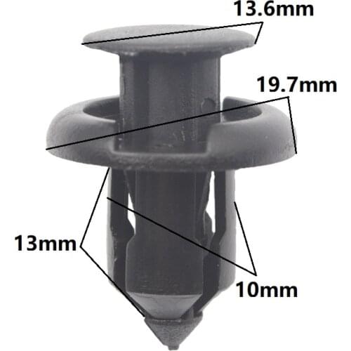 Front Rear Bumper Fastener Clip 10mm hole Snaps For Honda Acura TL CL RDX RSX