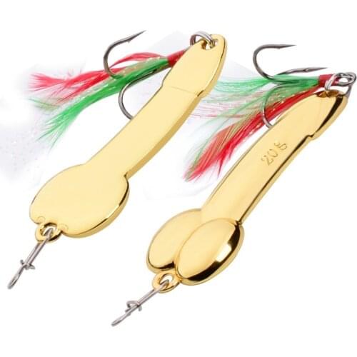 1PC Metal Spinner 5/10g Silver Gold Bass Pike DD Spoon Bait Fishing Lure Artificial Hard Baits Crap Fishing Tackle with Feather
