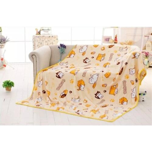 Cute Cartoon Neko Atsume Anime Blanket Plush Warm Decoration Soft Bed Home Rug Throw Sofa Blankets Unisex Cosplay Gifts New