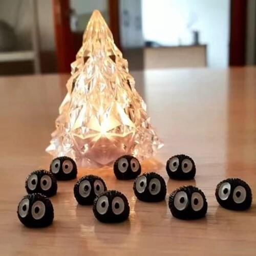 Mini Dust Ball Figure Elves Singular Resin Briquettes Toy Miniature Garden Moss Micro Landscape Ornaments Anime Figure 10PCS