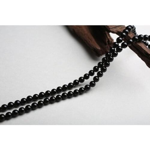 Natural pure Obsidian beads necklace fashion boutique jewelry accessories Obsidian Beads Necklace Jewelry
