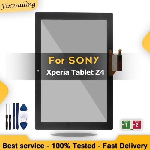 New Tested Touch For Sony Xperia Tablet Z4 SGP771 SGP712 10.1" Inch Outer Glass Touch Panel Digitizer Sensor Replacement + Tools