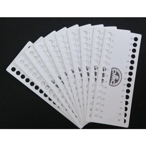 30 pcs 01~120 holes floss organizer for DMC thread pad blank paper plate sheet x stitching sewing DIY tool craft needlework