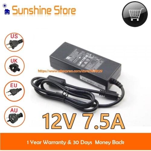 Genuine CWT 2AAL090F CAM090121 AC Adapter 12V 7.5A 90W For AHD GAHR-800 7808HW 7816HE 7816HQH-SH DS416 DS415PLAY DS218PLAY DS718