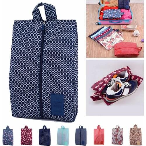 Portable Shoe Bag Travel Tote Zipper Pouch Storage Pouch Case Water Resistant
