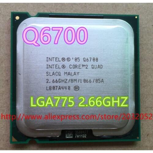 Intel Core 2 Quad Q6700 q6700 CPU Processor 2.66Ghz/ 8M /1066GHz Socket 775 can work