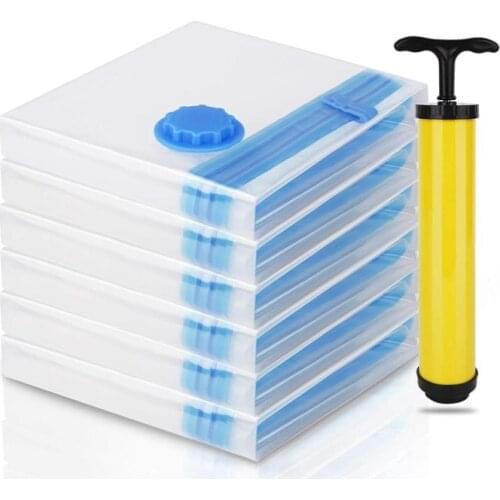 Vacuum Bag Storage Bag Home Organizer Transparent Border Foldable Clothes Organizer Seal Compressed Travel Saving Bag Package