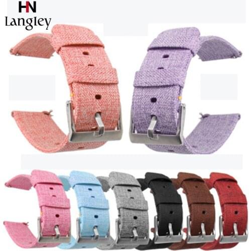 20 22mm Width Nylon Sport Bands For Samsung Watch 42mm 46mm Bracelet Straps Gear S2/S3 Bands Relacement Wristband Accessories