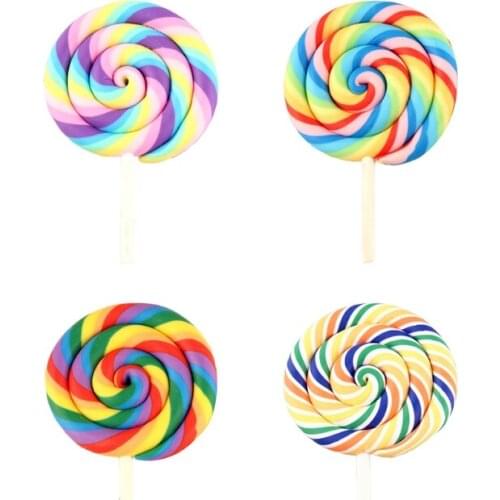 Handmade Baby Soft Pottery Lollipop Newborn Photography Props Decorations Infant Photo Shooting Posing Accessories