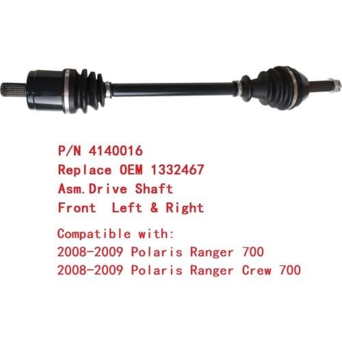 Front Driveshaft CV Axle CV Joint Plunging joint CV Boot Kit For Polaris Ranger 700 2008-2009 Ranger Crew 700 2008-2009
