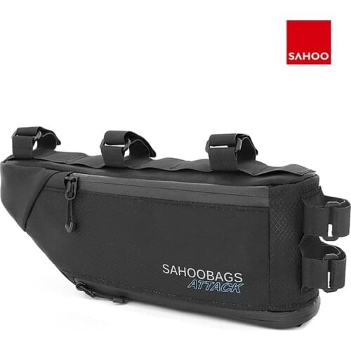 Sahoo Attack 121371-SA Bicycle Frame Triangle Bag Rain Tight 4L MTB Cross Rail Beam Corner Pannier Dry Pack Water Bladder Pouch