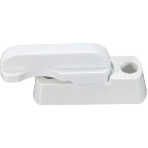 1 Pcs Plastic White Window Door Lock Sash Security Swing Latch Handle Lock Home Housing Safely Opening Closing