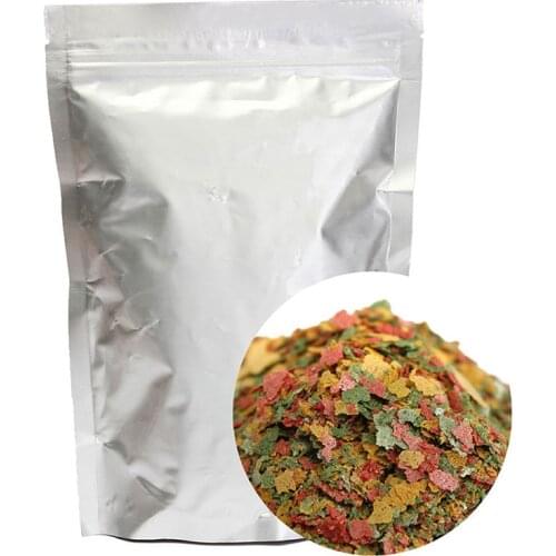 100g/Pack Aquarium Fish Food Tetra Flakes For Tropical Fish Marine Ornamental Fish Small Goldfish Koi Feeding Food