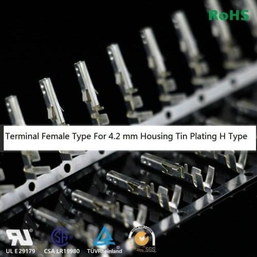 100 pcs 5556-RT 5556 Crimp terminal for 5557 4.2 MM Receptacle Housing Power connector Wire Gauge 22 to 18 AWG PCIe CPU Wires