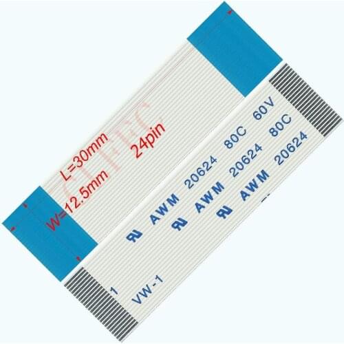 17p 18p 20p 21p 22p 24p 26p 28p 29p 0.5pitch 30mm~2000mm A-type Flexible Flat Cable FFC awm 20624 ROHS for TTL LCD DVD Computer