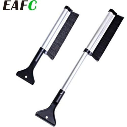 2-in-1 Extendable Snow Shovel Ice Scraper Snow Brush Water Remover For Car Auto SUV Frost Windshield Cleaner Winter Tool