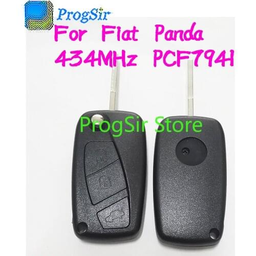 3 button 434mhz ASK Filp Remote Control Key for Fiat Panda With PCF7941 ID46 Chip