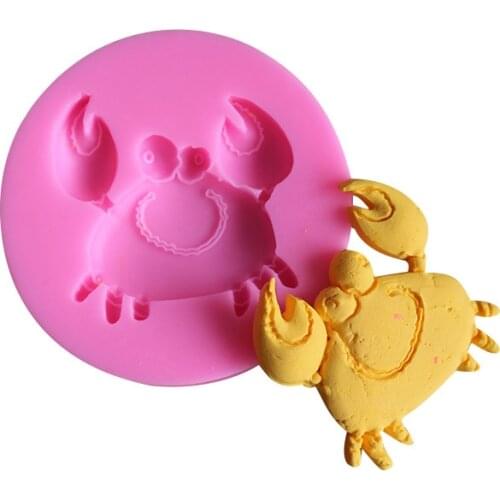 3D Crabs Silicone Mold Non-stick Fudan Chocolate Wedding Cake Decoration Tool Baking Christmas 216