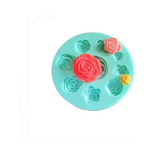 3D Silicone Mold Rose Shape Mould For Soap,Candy,Chocolate,Ice Silicone Fondant Cake Decoration Mold