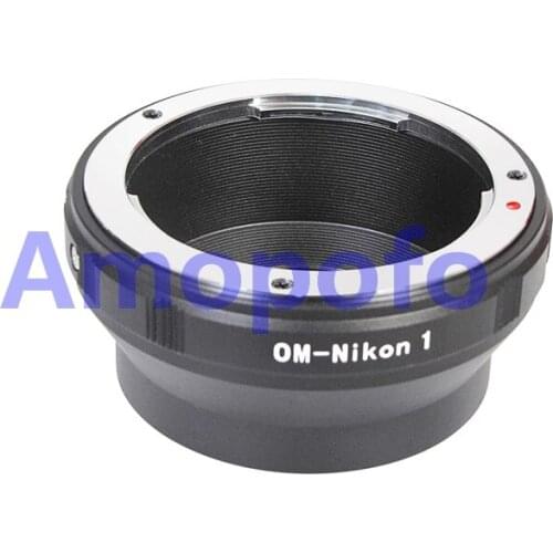 AMOPOFO For Olympus OM Lens to Nikon1 N1 J1 J2 J3 J4 J5 S1 V1 V2 V3 AW1 Camera OM-Nikon1 Adapter