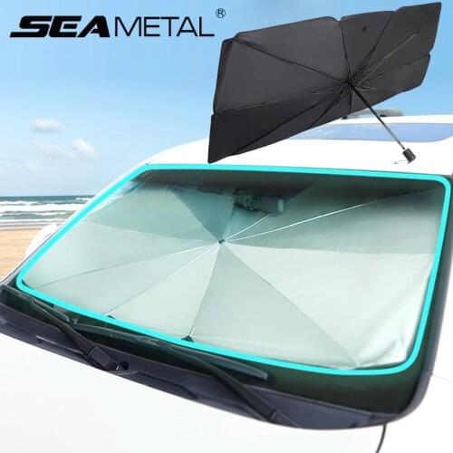 Car Parasol UV Protection Sunshade for Car Windscreen Summer UV Reflector Visors Protection Sun Shade Auto Inner Used Umbrella