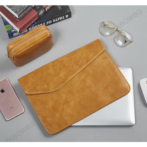 PU Leather Laptop Sleeve for 12 13 14 inch Microsoft Surface Pro 7 12.3" Pro 6 5 4 3 Waterproof for iPad Air Pro Pouch Bag Cover