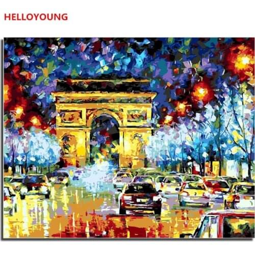 Color life DIY Handpainted Oil Painting Digital Painting by numbers oil paintings chinese scroll paintings Home Decoration