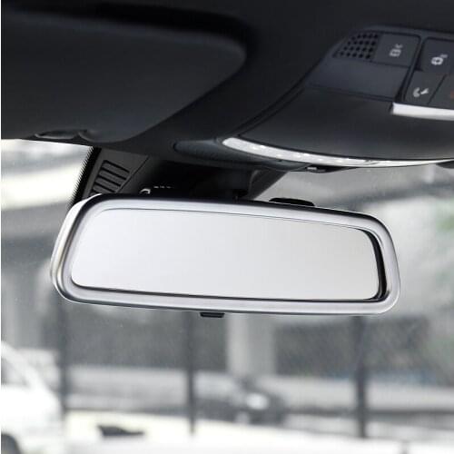 ABS Chrome for Mercedes Benz GLC 2016-2018 car front Interior View Mirror Decoration strip cover trim auto accessories styling