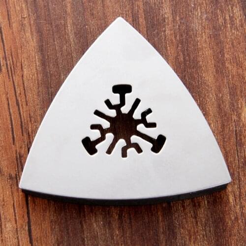 80mm Oscillating Multi Tools Triangular Sanding PadStainless Steel Rotary Tools for Fein Multi Master Dremel Power Tool
