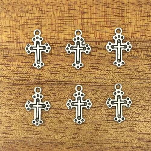 20pcs charm belief religion ten bracket alloy 19*12mm pendant alloy DIY making pendant, fashion pendant alloy