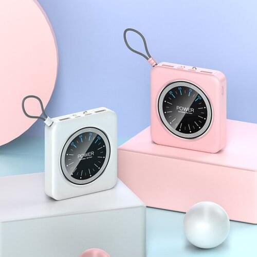 20000mAh Portable Mini Power Bank with LED Digital Display 2.1A Fast Charger Powerbank External Battery Pack Poverbank For Phone