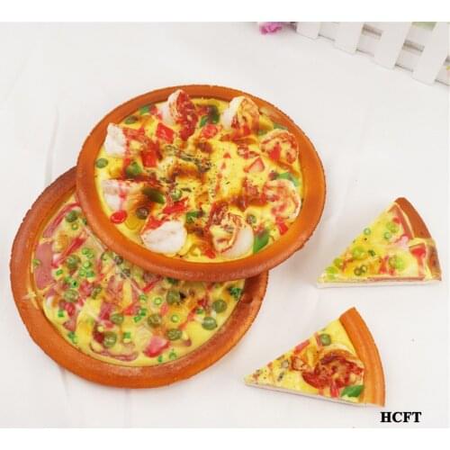 Hotel restaurant store shop decoration props fake Simulation seafood bacon green beans shrimp ham sausage beef pizza model