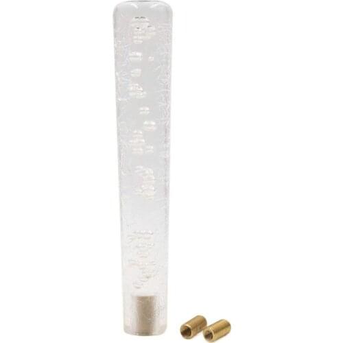 Uxcell 25cm Lenght Clear Fuax Crystal Bubble Gear Stick Shift Knob Shifter for Car Auto