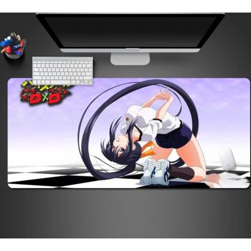 High School Dxd Mouse Pad Hot Large Gaming Mousepad Gamer Mouse Mat Pad Game Computer Desk Padmouse Laptop Sexy Large Play Mats