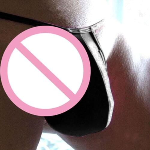 Men Sexy Breathable T-Back G-String Sheer Pouch Briefs Low Waist Bikini Tangas Thong Lingerie Underwear