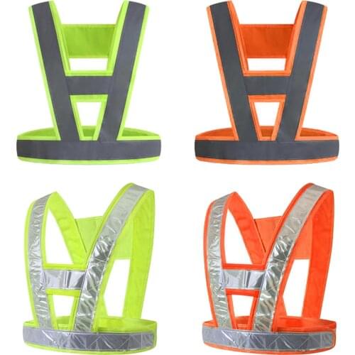 Reflective Safety Vest, Bright Construction Vest Belt with Reflective Strips, High Visibility Vest for Working Outdoor