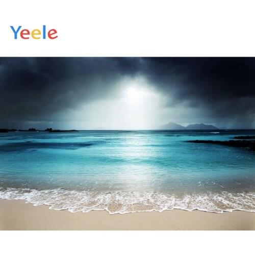 Tropical Sea Beach Sand Cloudy Sky Summer Holiday Baby Pet Scene Photographic Backgrounds Photo Backdrops Photo Studio