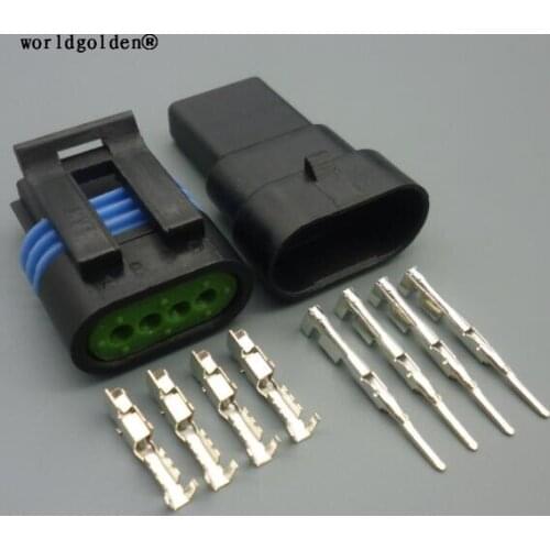 Worldgolden 12162190 for GM 4 Pin Electrical Wire Female Male Automotive Connector Socket For Cord Motorcycle Car Marine