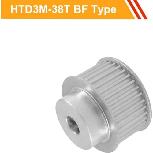 3M 38T Timing Pulley Wheel HTD3M Type Toothed Belt Pulley 11mm/16mm Belt Width 8/10/12/14/16mm Bore Gear Pulley