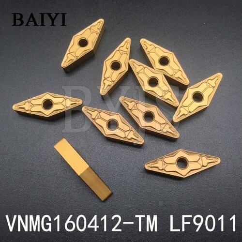 10pcs VNMG160412 TM LF9011 Continuous cutting Carbide inserts VNMG 334 For steel