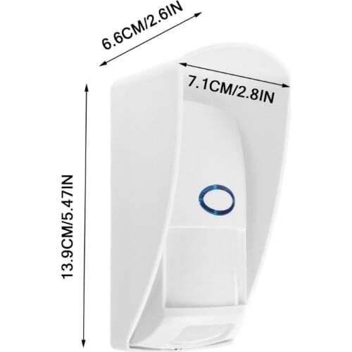 433 MHZ Wireless Outdoor Infrared Detector Alarm Wireless Infrared Sensor 200M Detection Distance