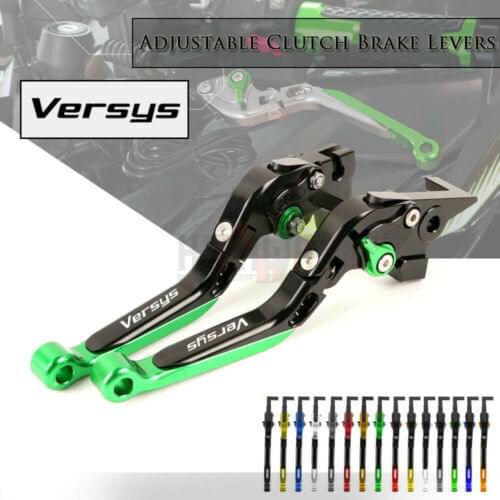 CNC Aluminum Brake Handle Bar Lever Extendable Folding Adjustable Brake Clutch Levers Set For KAWASAKI Versys 650 2006-2008
